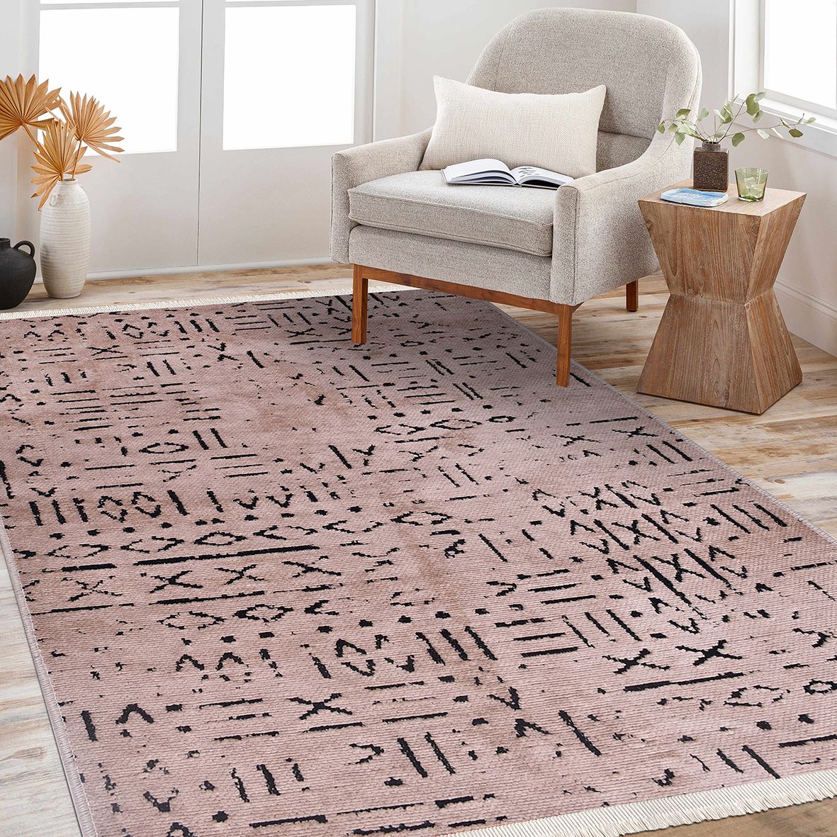 Şönil%20Kilim%20Vizon%20Çivi%20Desenli%20Kaymaz%20Taban%20Vena%20Serisi