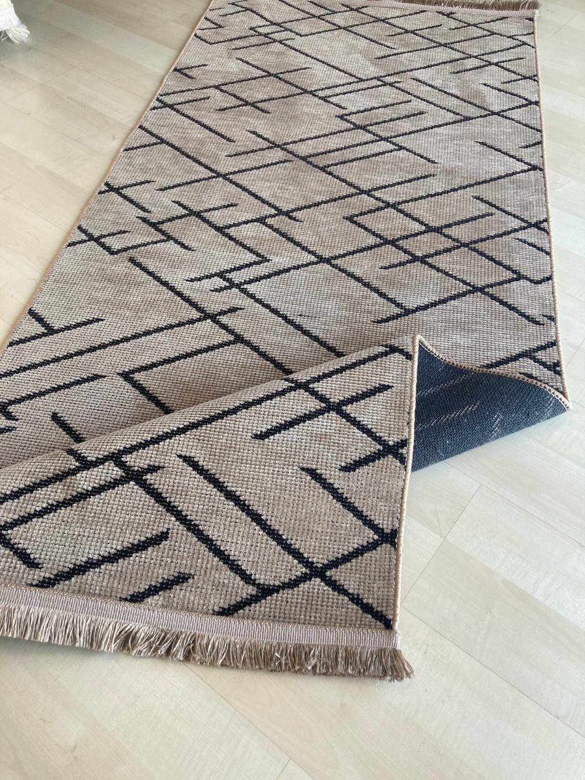 Vizon%20Çizgi%20Desenli%20Şönil%20Kilim