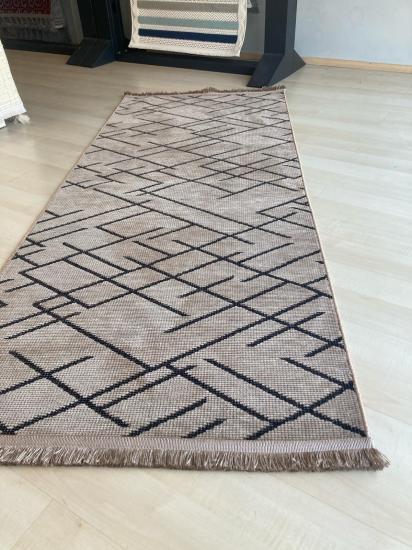 Vizon Çizgi Desenli Şönil Kilim