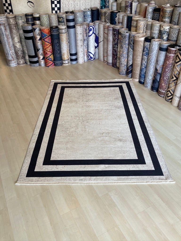 Dijital%20Baskı%20Kilim%20Kaymaz%20Dokuma%20Taban%20Siyah%20Çizgili